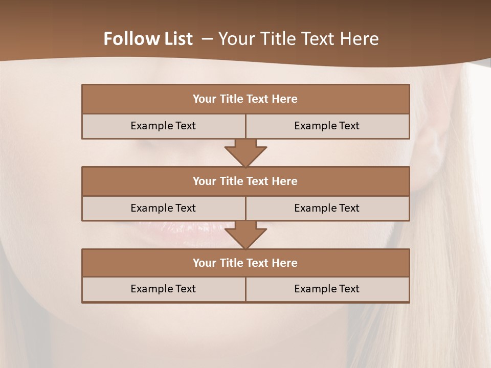 Eyes Clean Cheek PowerPoint Template