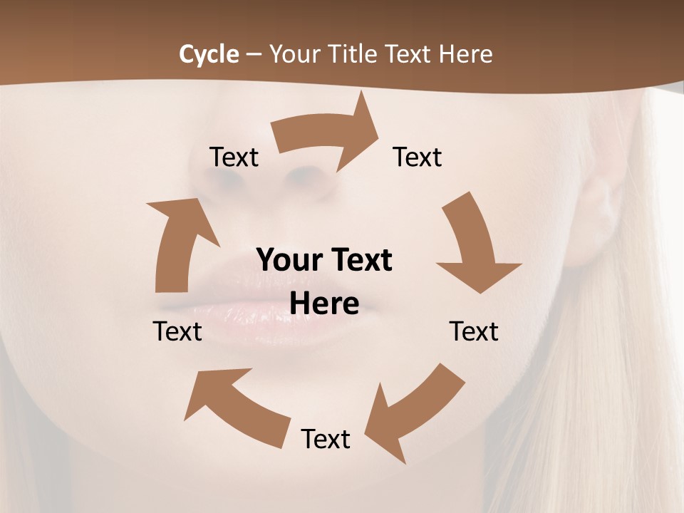 Eyes Clean Cheek PowerPoint Template