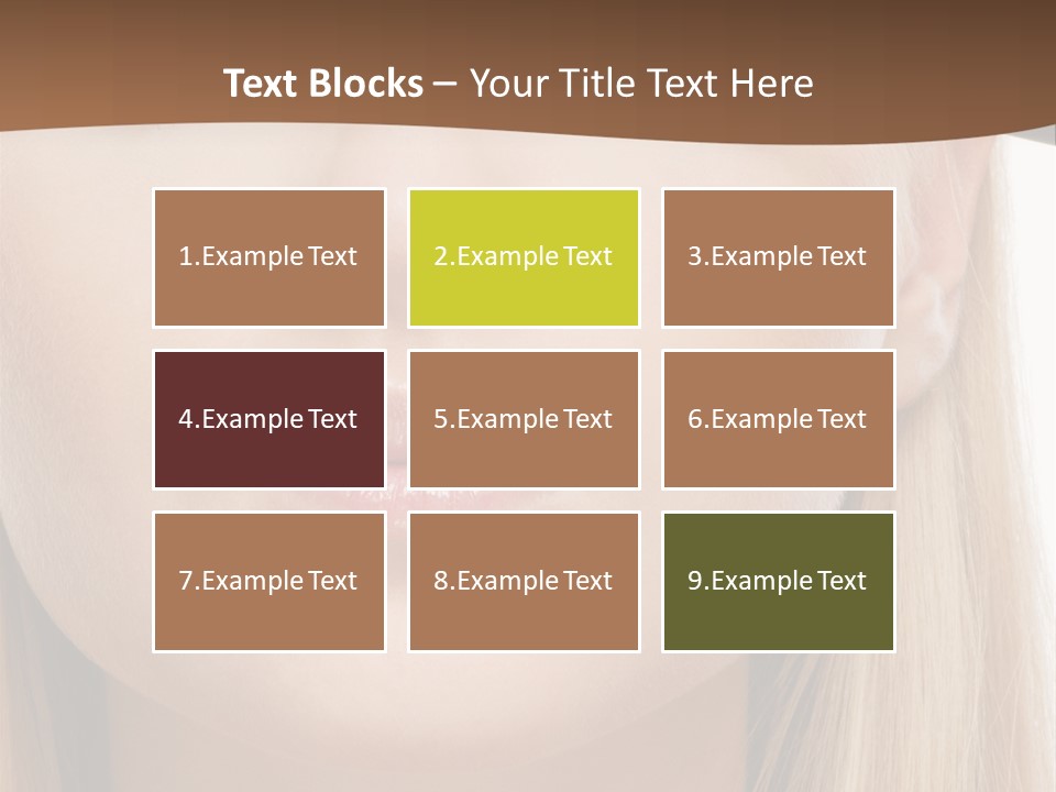 Eyes Clean Cheek PowerPoint Template