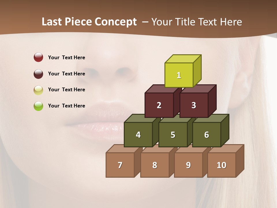 Eyes Clean Cheek PowerPoint Template