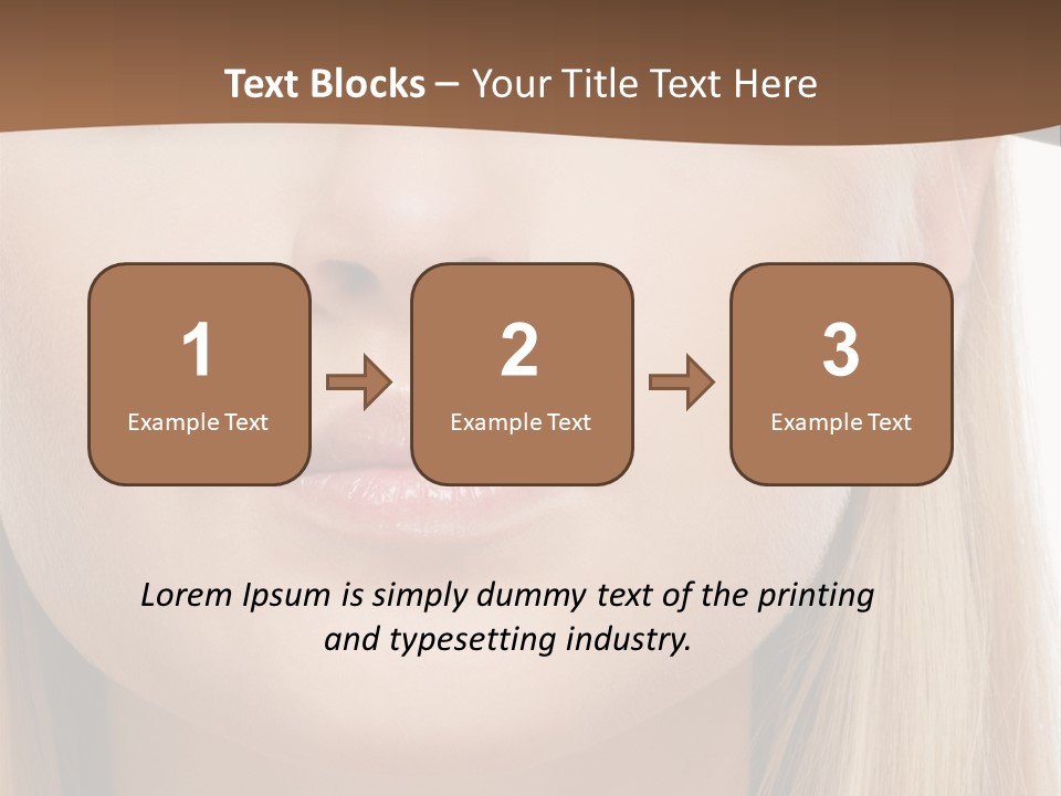 Eyes Clean Cheek PowerPoint Template