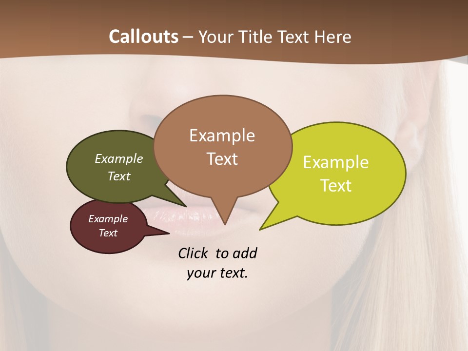 Eyes Clean Cheek PowerPoint Template