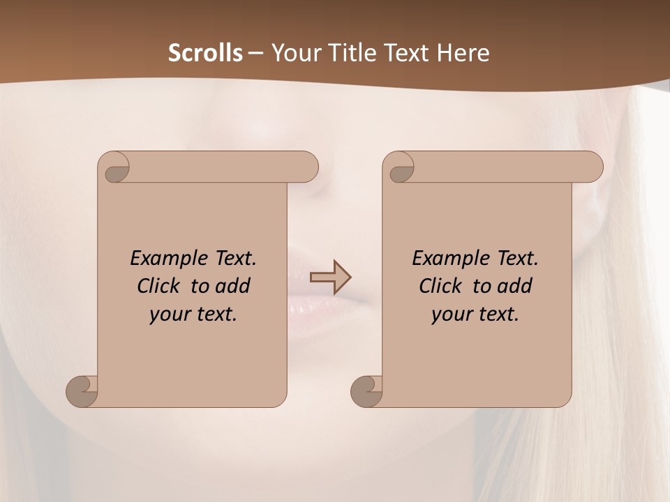 Eyes Clean Cheek PowerPoint Template