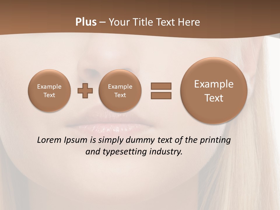 Eyes Clean Cheek PowerPoint Template