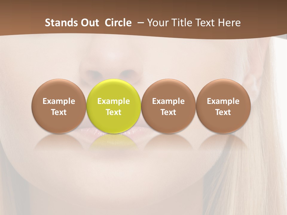 Eyes Clean Cheek PowerPoint Template
