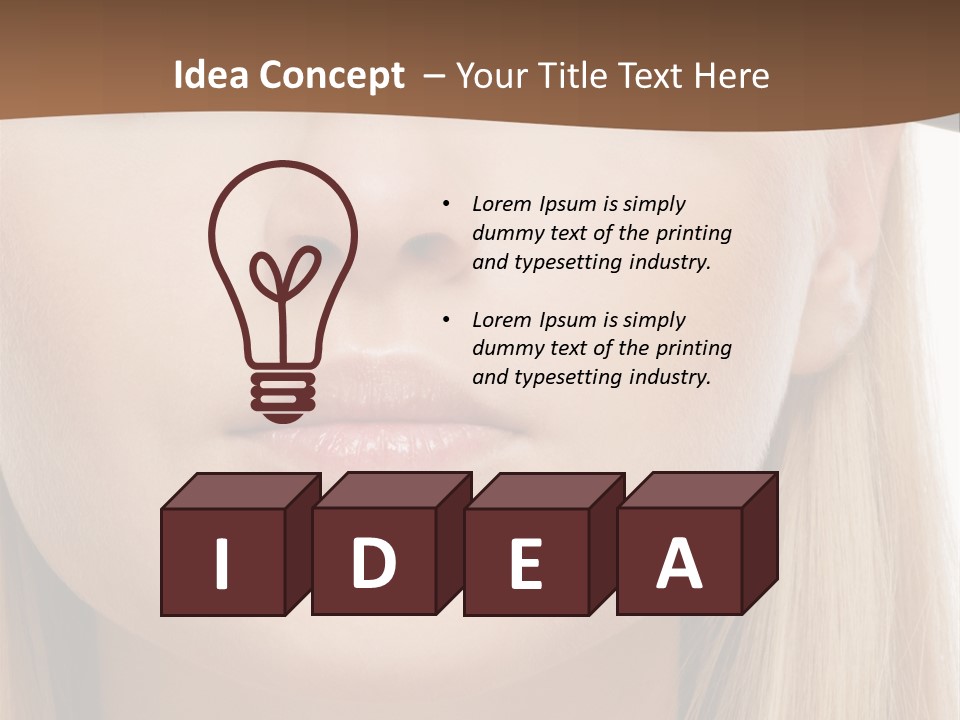 Eyes Clean Cheek PowerPoint Template