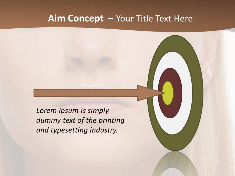 Eyes Clean Cheek PowerPoint Template