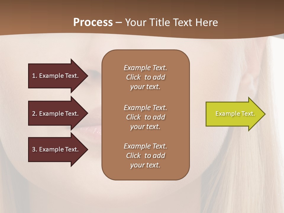 Eyes Clean Cheek PowerPoint Template