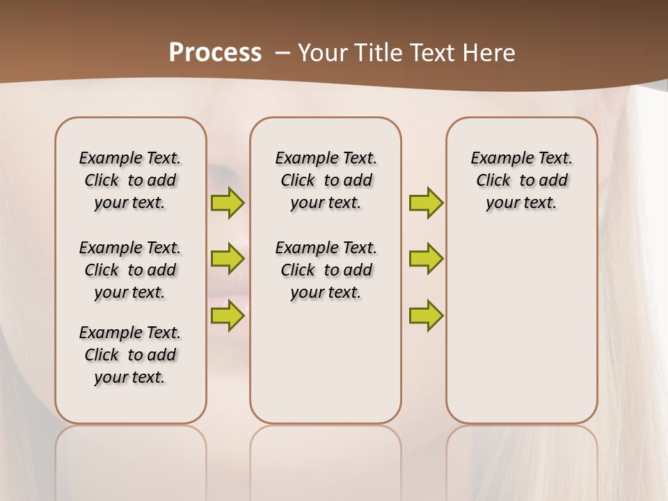 Eyes Clean Cheek PowerPoint Template