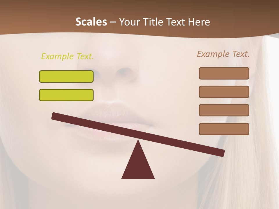 Eyes Clean Cheek PowerPoint Template