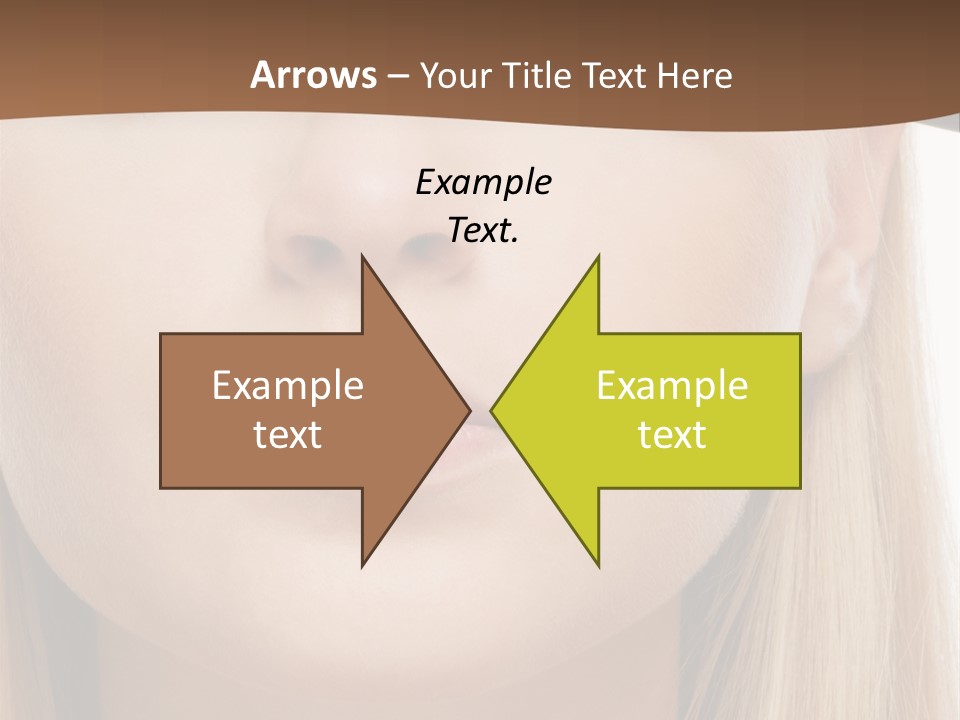 Eyes Clean Cheek PowerPoint Template