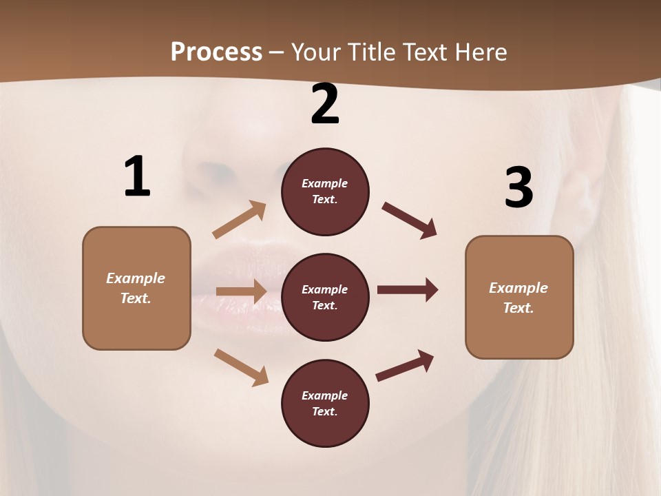 Eyes Clean Cheek PowerPoint Template