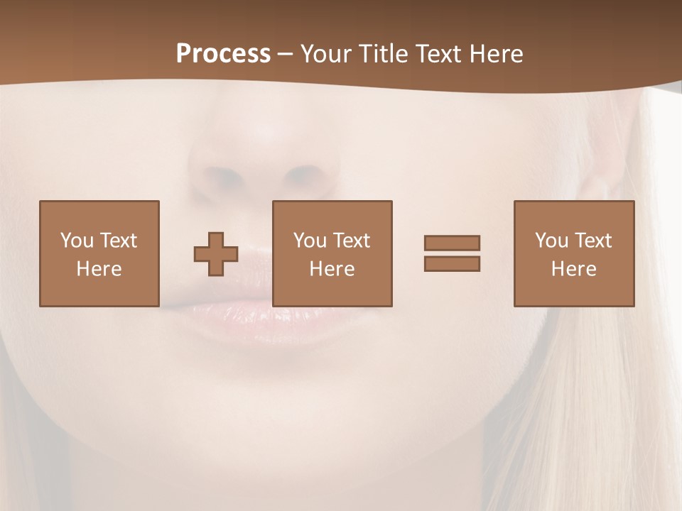 Eyes Clean Cheek PowerPoint Template