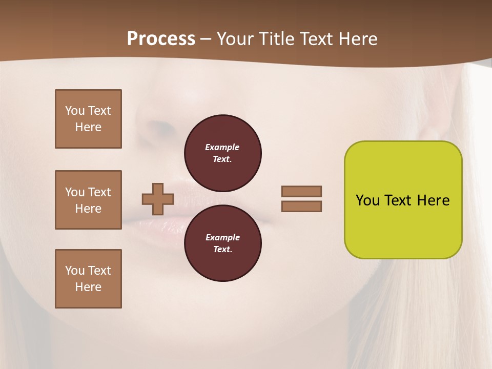 Eyes Clean Cheek PowerPoint Template