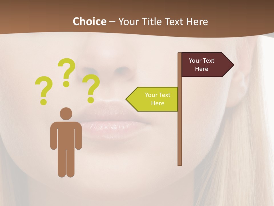 Eyes Clean Cheek PowerPoint Template