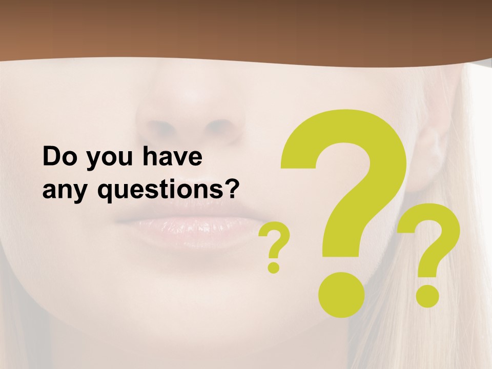 Eyes Clean Cheek PowerPoint Template