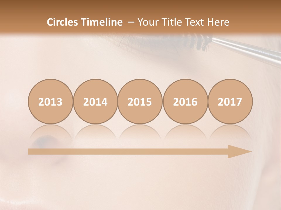 Close Mascara Makeup PowerPoint Template