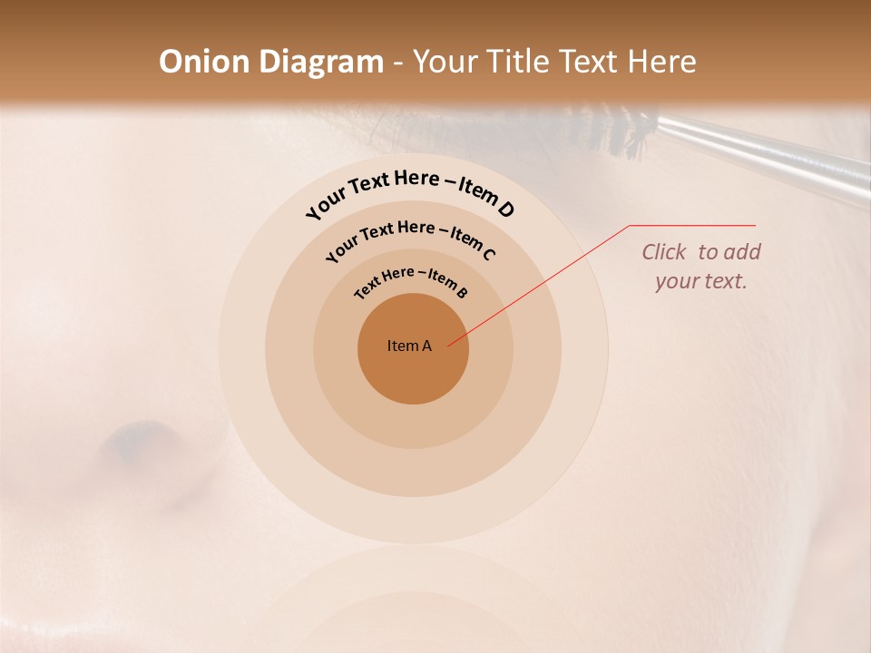 Close Mascara Makeup PowerPoint Template