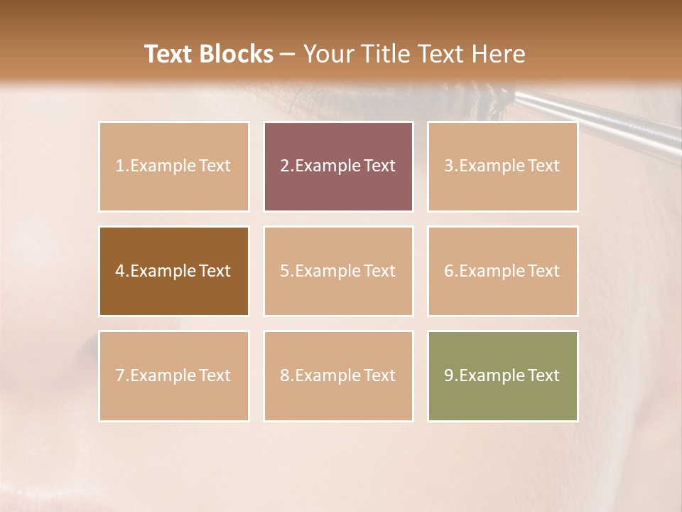 Close Mascara Makeup PowerPoint Template