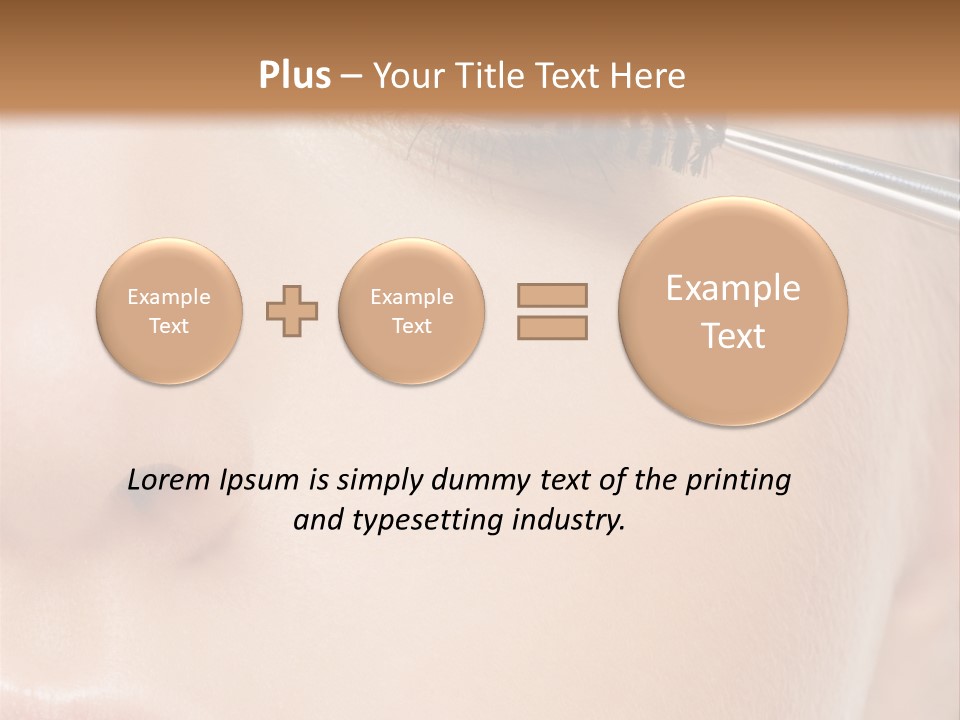 Close Mascara Makeup PowerPoint Template