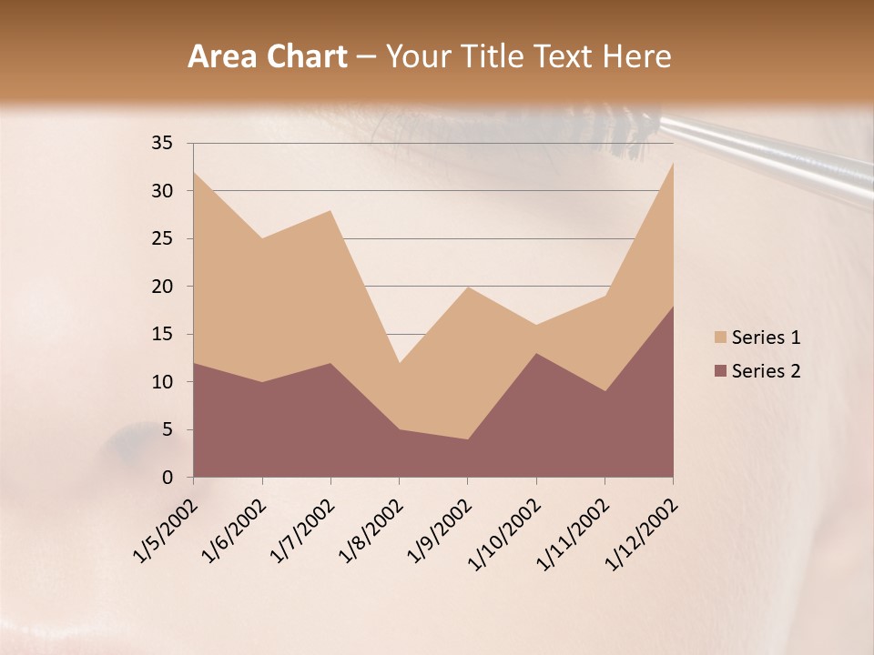 Close Mascara Makeup PowerPoint Template