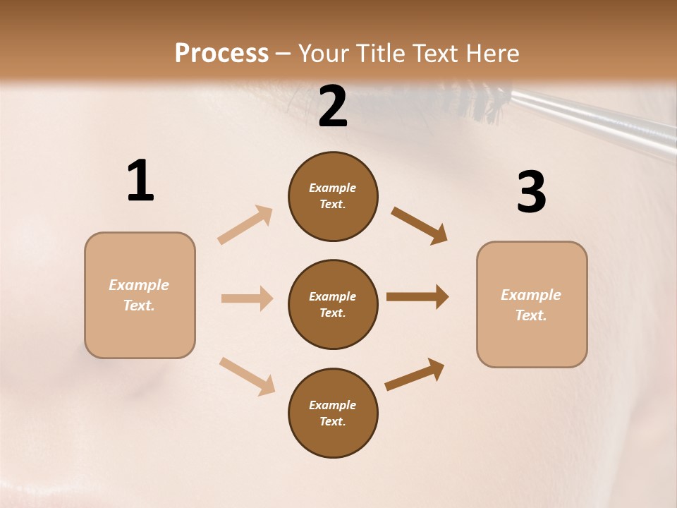 Close Mascara Makeup PowerPoint Template