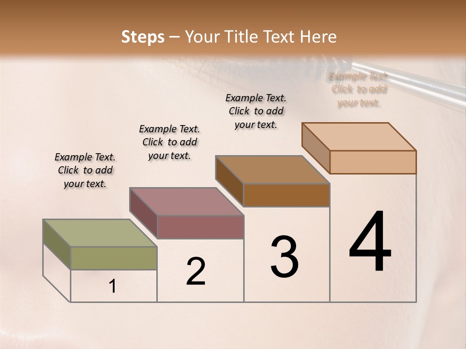 Close Mascara Makeup PowerPoint Template