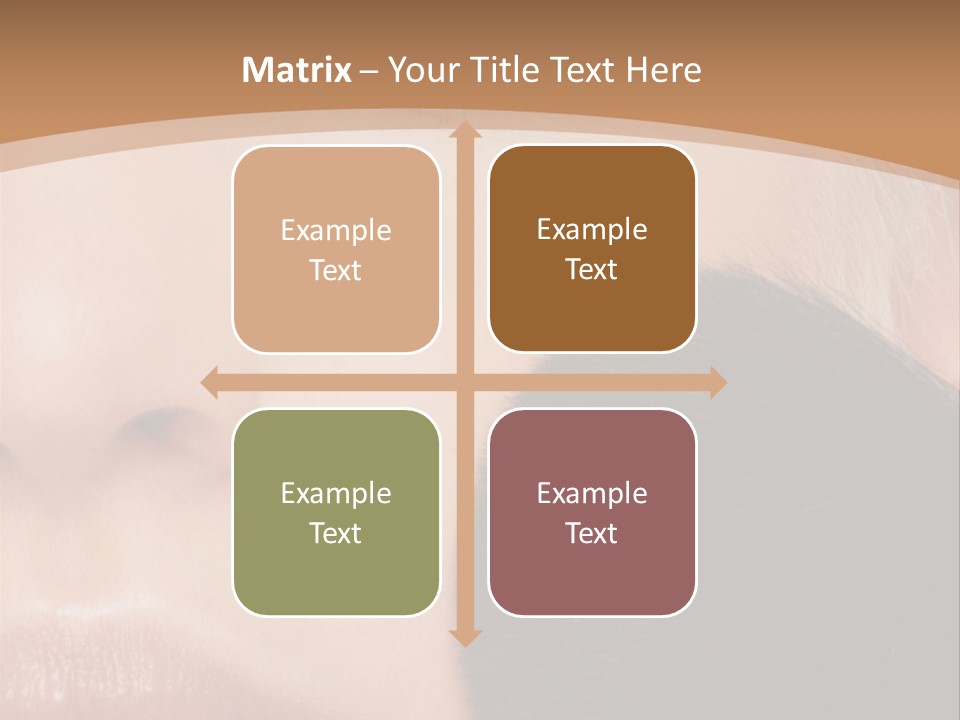 Elegance Portrait Model PowerPoint Template