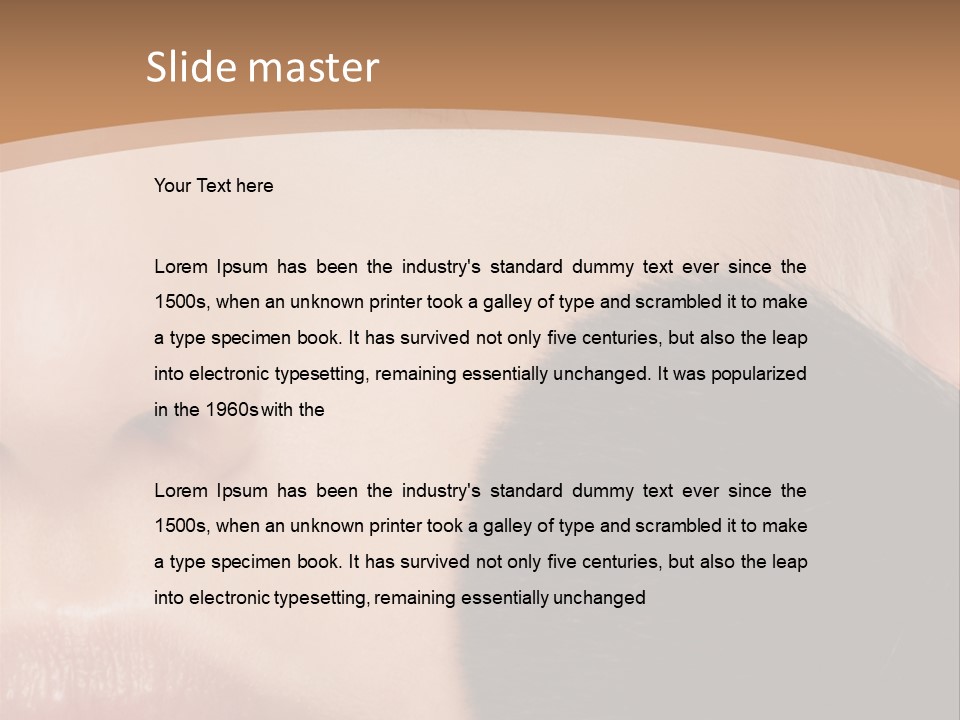 Elegance Portrait Model PowerPoint Template