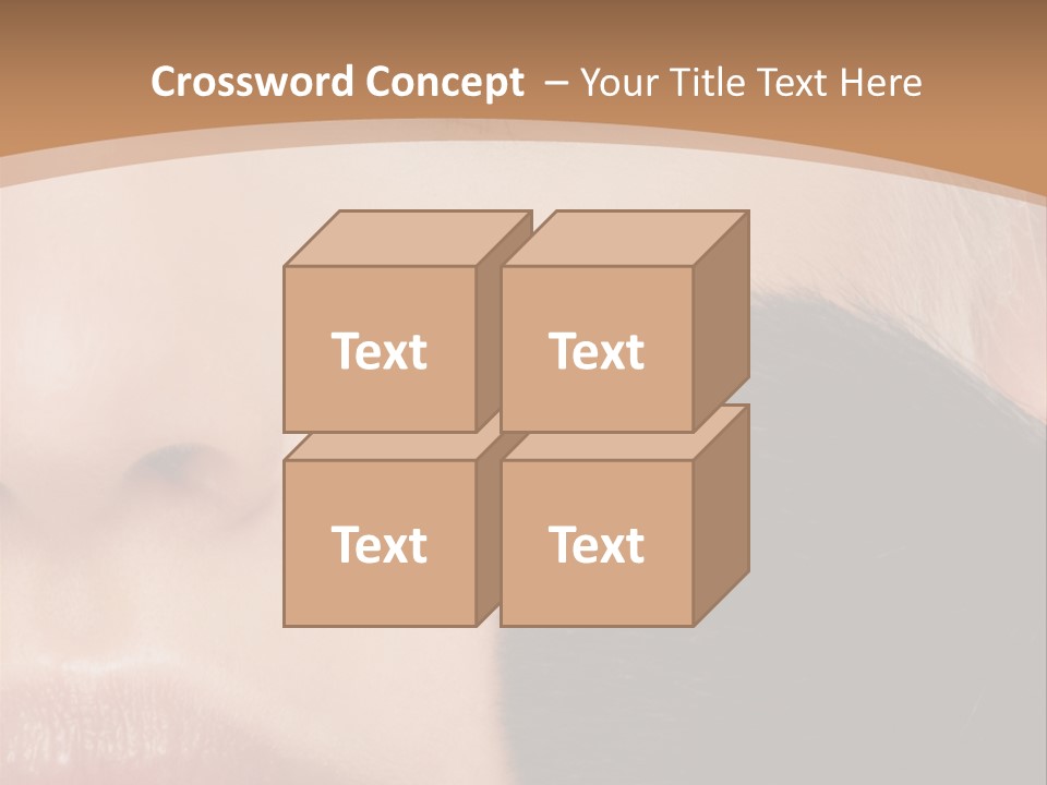 Elegance Portrait Model PowerPoint Template