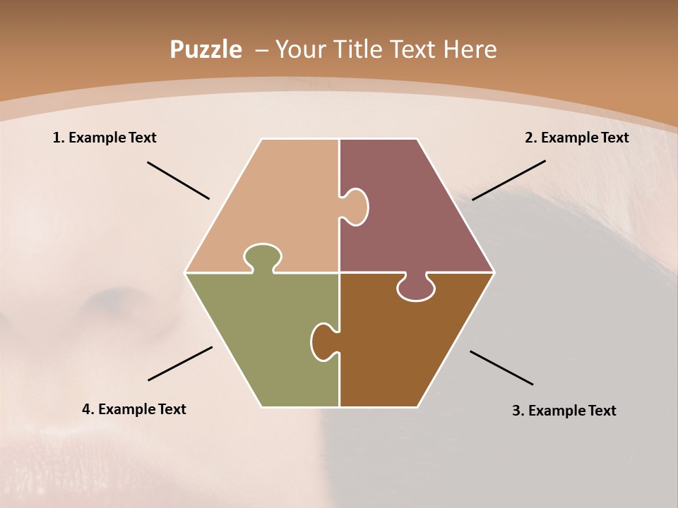 Elegance Portrait Model PowerPoint Template