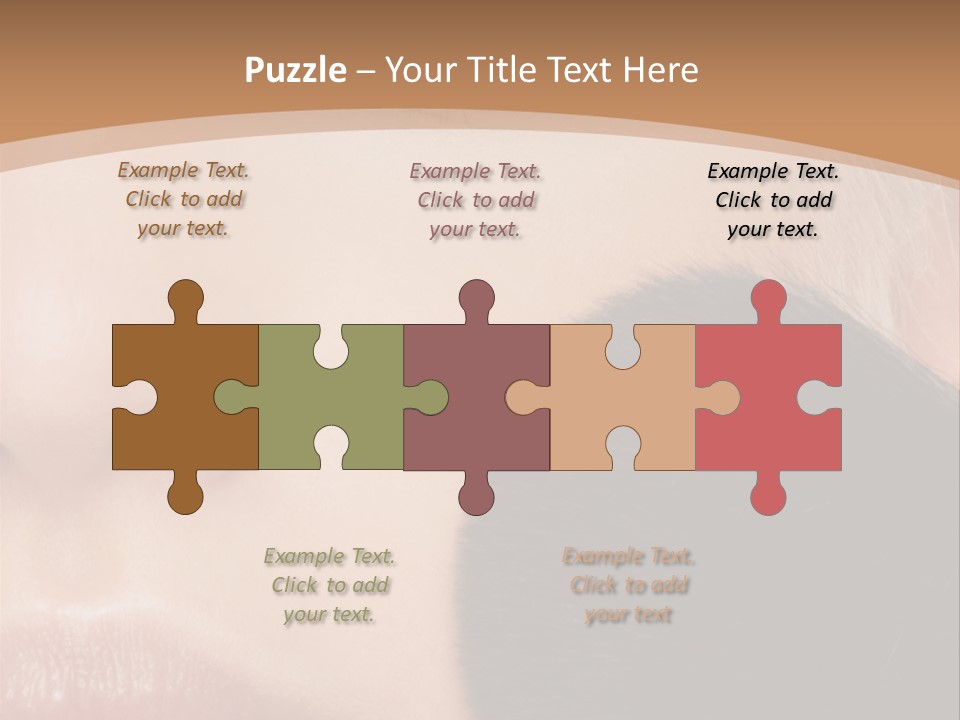 Elegance Portrait Model PowerPoint Template