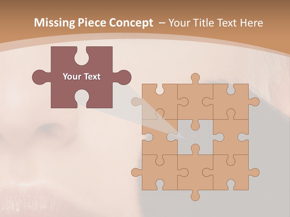 Elegance Portrait Model PowerPoint Template