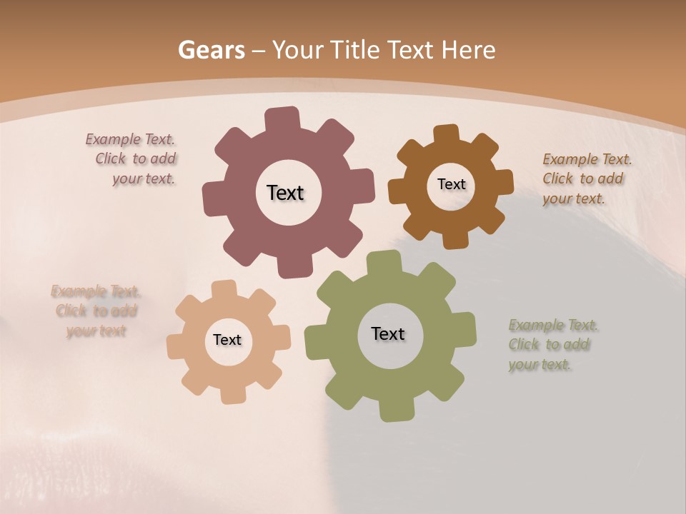 Elegance Portrait Model PowerPoint Template