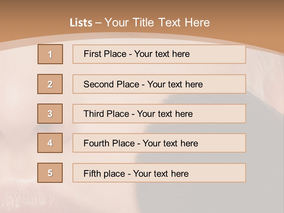 Elegance Portrait Model PowerPoint Template
