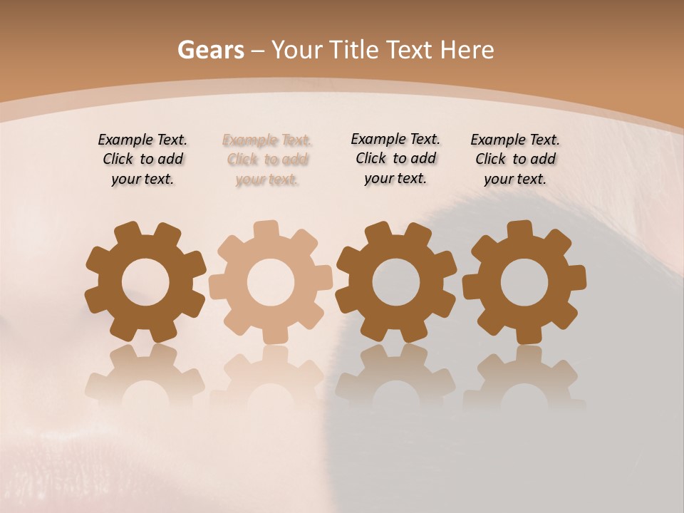 Elegance Portrait Model PowerPoint Template