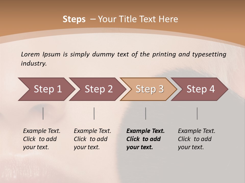 Elegance Portrait Model PowerPoint Template