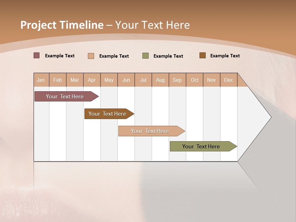 Elegance Portrait Model PowerPoint Template