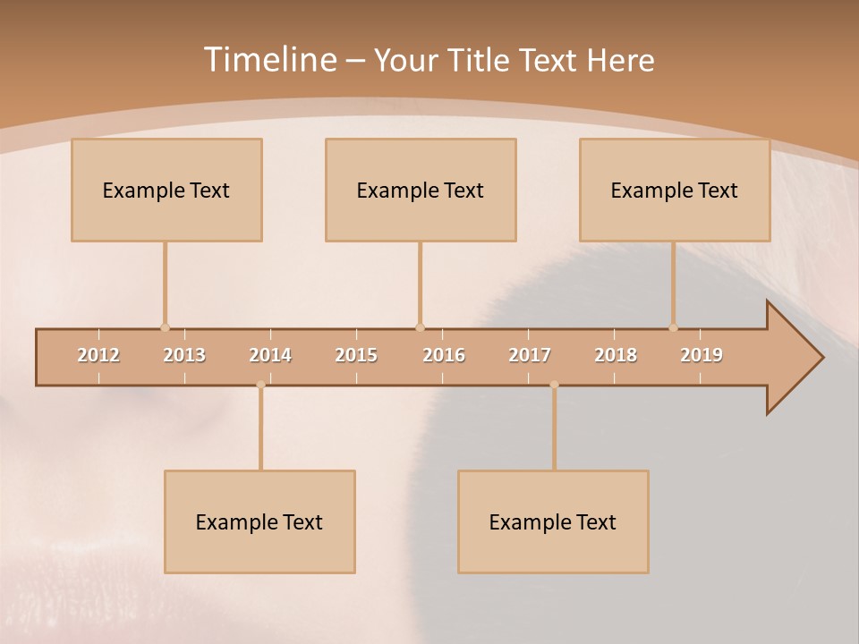 Elegance Portrait Model PowerPoint Template