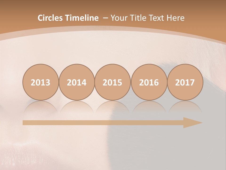 Elegance Portrait Model PowerPoint Template