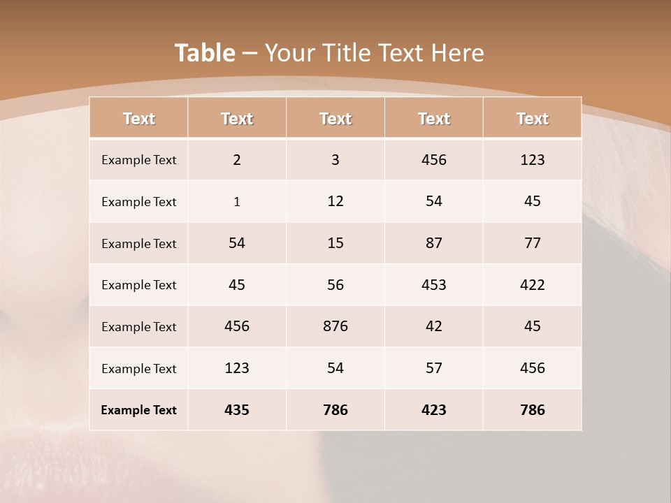Elegance Portrait Model PowerPoint Template