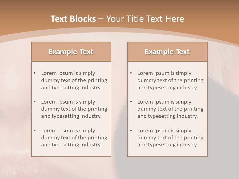 Elegance Portrait Model PowerPoint Template