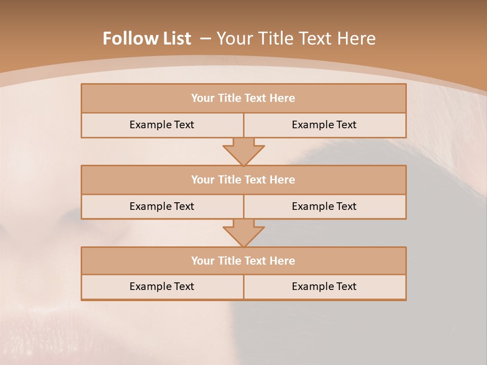Elegance Portrait Model PowerPoint Template