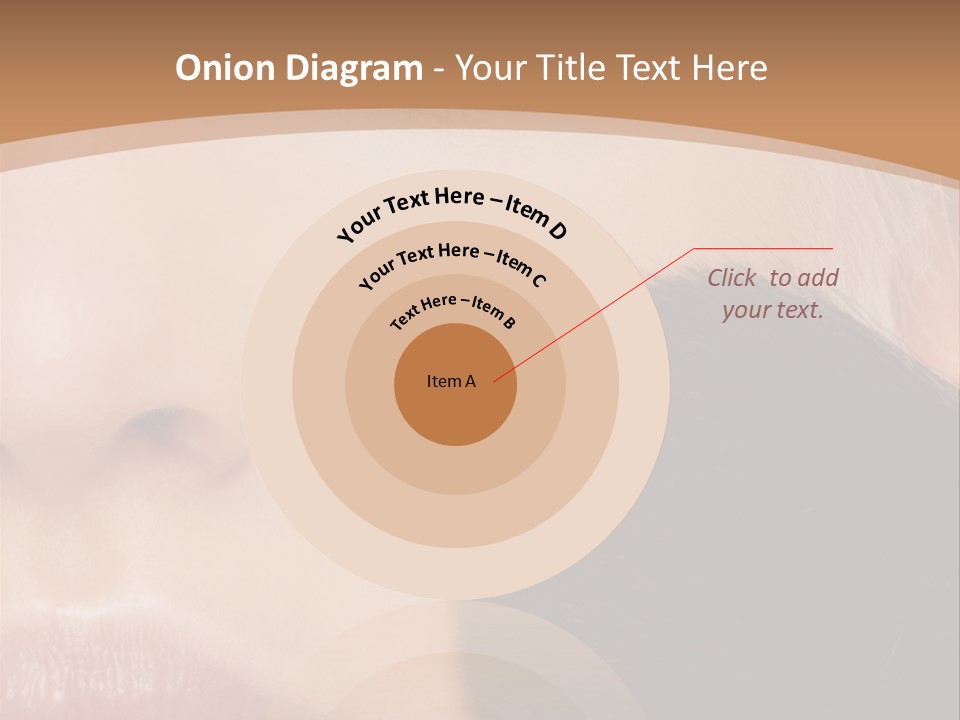 Elegance Portrait Model PowerPoint Template