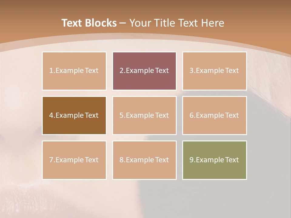 Elegance Portrait Model PowerPoint Template