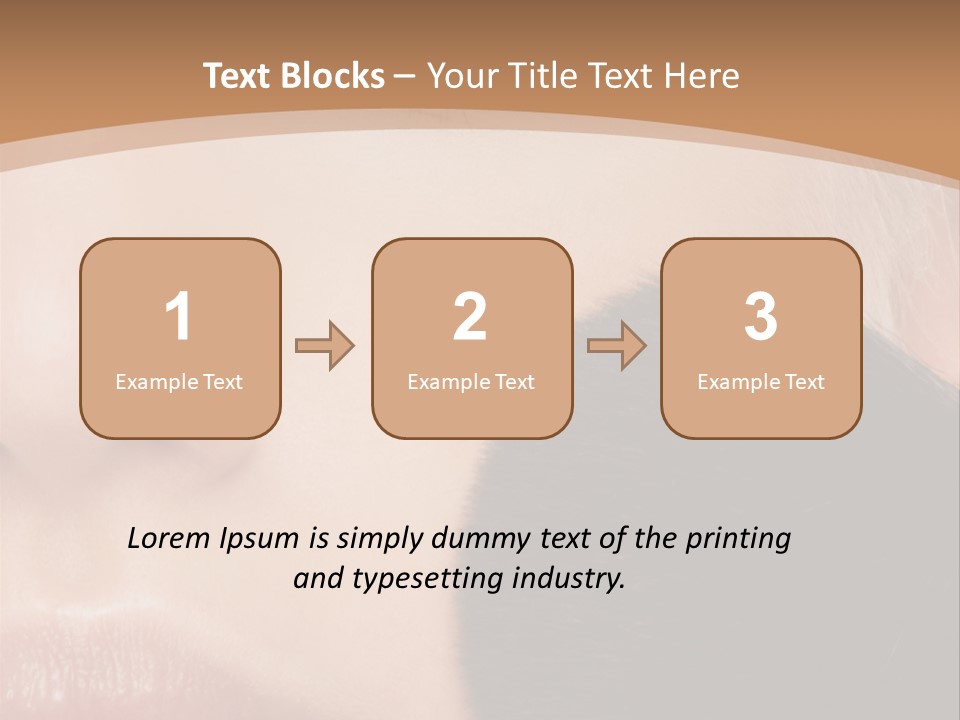 Elegance Portrait Model PowerPoint Template
