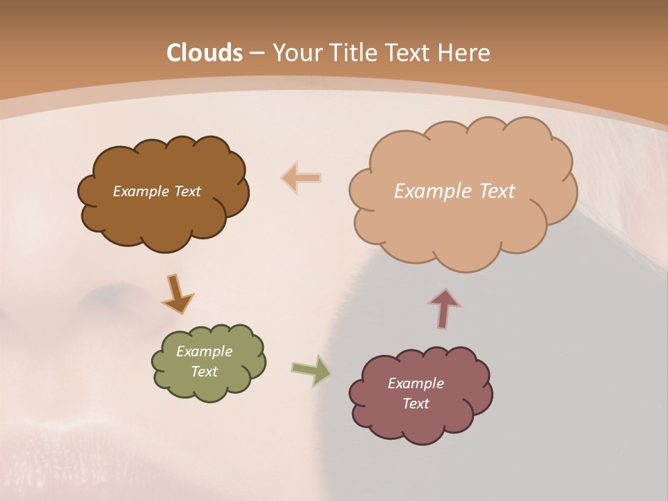 Elegance Portrait Model PowerPoint Template