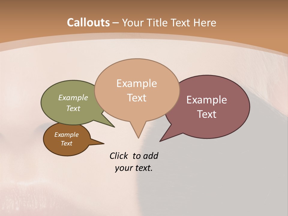 Elegance Portrait Model PowerPoint Template