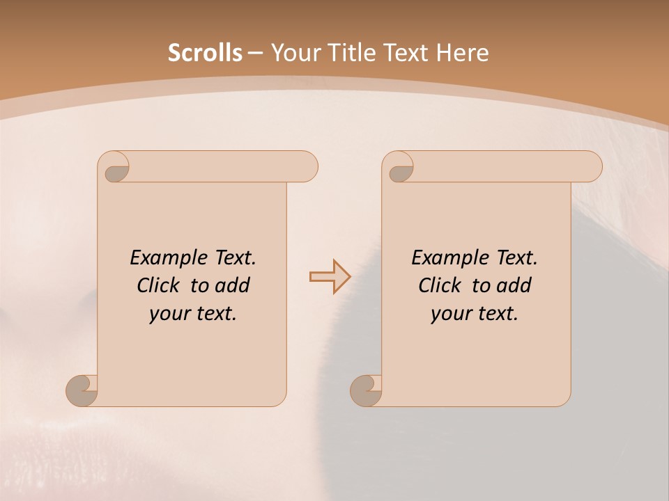 Elegance Portrait Model PowerPoint Template