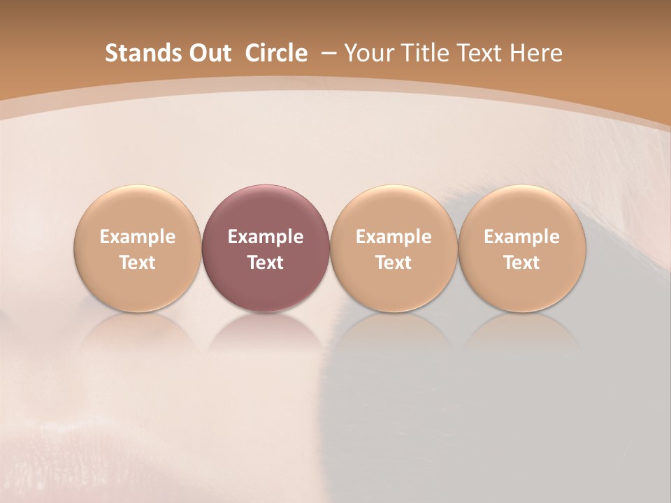 Elegance Portrait Model PowerPoint Template